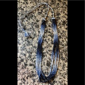 Precious Sapphire Bead Necklace
